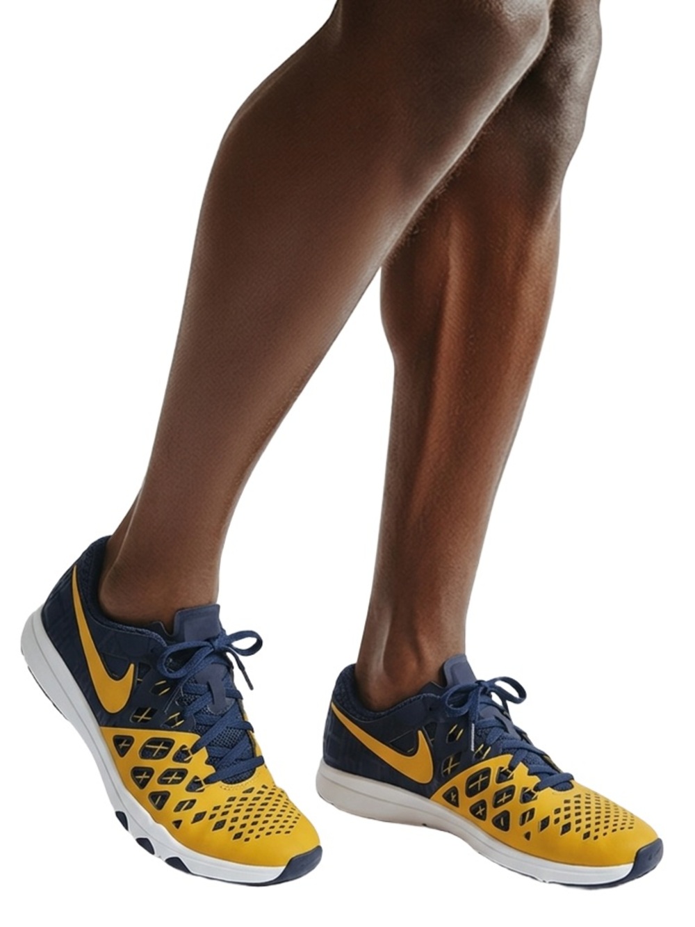 Nike Free TR 8 Michigan men's sneakers blue and yellow